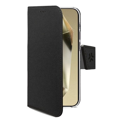 Celly WALLY funda para teléfono móvil 17,5 cm (6.9") Funda cartera Negro