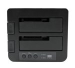 StarTech.com Dual Bay Hard Drive Duplicator, Standalone USB 3.0 (5 Gbps) / eSATA to 2.5/3.5" SATA III HDD/SSD Cloner/Copier, Hard Drive Docking Station, Hard Disk Cloner