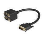 StarTech.com Câble Répartiteur en Y DVI-D vers 2x DVI-D 30 cm - Câble Splitter DVI-D - M/F