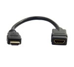 StarTech.com Câble de rallonge HDMI 15,2cm - Câble HDMI court mâle vers femelle - Rallonge de câble HDMI 4K - Économiseur de port HDMI UHD 4K 30Hz M/F - HDMI 1.4 haute vitesse - 30AWG - Rallonge dongle HDMI