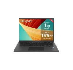 LG Gram 14Z90R-G.AP75B ordenador portatil Intel® Core™ i7 i7-1360P Portátil 35,6 cm (14") WUXGA 16 GB LPDDR5-SDRAM 512 GB SSD Wi-Fi 6 (802.11ax) Windows 11 Home Español Negro