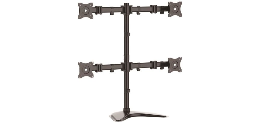 StarTech.com Monitor standaard voor vier schermen - scharnierend