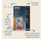 Epson - papier photo - brillant - 500 feuille(s) - 102 x 152 mm - 200 g/m²