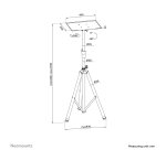 Neomounts NS-FS200BLACK Support au sol 10-32"