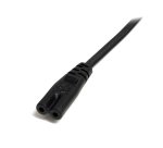 StarTech.com Cordon d'Alimentation pour Ordinateur Portable, 2m, Prise UE vers C7, 2.5A 250V, 18AWG, Cordon de Remplacement pour Imprimante, Cordon pour Brique d'Alimentation pour PC Portable - UL Listed