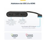 StarTech.com Adattatore USB a dual HDMI - 4K