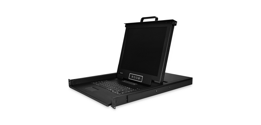 StarTech.com Console KVM per Armadio Rack - Monitor LCD 17" - KVM Switch VGA a 16 porte integrato - Montabile a Rack con cavi da 1,8 m 1U - OSD KVM - Supporto USB + VGA - Tastiera Inglese QWERTY - 50.000 MTBF