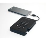 iStorage diskAshur2 256-bit 1TB USB 3.2 secure encrypted solid-state drive - Black IS-DA2-256-SSD-1TB-B