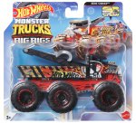 Hot Wheels Monster Trucks Big Rigs, 1:64 Scale Die-Cast Toy Truck with 6 Wheels (Styles May Vary)