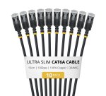 StarTech.com 6ASTP34BKS15CM10PK Netzwerkkabel Schwarz 0,15 m Cat6a U/FTP (STP) Rund