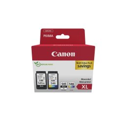 CANON PG 545XL + CL 546 Pack 2 cartouches noir et couleurs pour imprimante jet d'encre