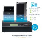 StarTech.com Docking Station per Hard Disk a 4 Slot - Duplicatore ed Eraser USB 3.0/eSATA per SSD/HDD SATA - Dock Standalone 1:3 per Hard Drive con funzione Clone - Carica dall'Alto, non necessita di Attrezzi