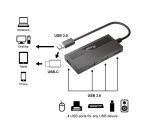 Equip 128956 hub de interfaz USB 3.2 Gen 1 (3.1 Gen 1) Type-A 5000 Mbit/s Negro