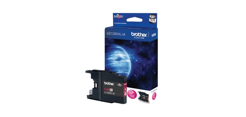 Brother LC-1280XL / LC1280XLMBP Cartucho original magenta de alta capacidad (1200 páginas)