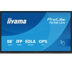 iiyama TE9813A-B1AG Écran d'affichage dynamique Écran plat interactif 2,48 m (97.5") Wifi 500 cd/m² 4K Ultra HD Noir Écran tactile Intégré dans le processeur Android 18/7