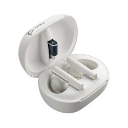 Poly Écouteur blanc Voyager Free 60/60+ certifié Microsoft Teams (2 pièces)