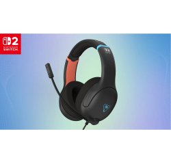 Turtle Beach Airlite Fit Nero carbone Cuffie da gioco con cavo - Con licenza ufficiale per Nintendo Switch 2, Nintendo Switch, Resistenti, Leggere