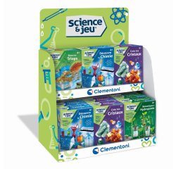 Presentoir clementoni coffret science et jeu assortis 18 unites