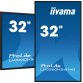 iiyama LH3260HS-B1AG Écran d'affichage dynamique Carte A numérique 80 cm (31.5") LED Wifi 500 cd/m² Full HD Noir Intégré dans le processeur Android 11 24/7