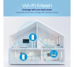 Keenetic Buddy 6 SE (KN-4410) Amplificateur de la portée du Wi-Fi 6 maillé AX3000 avec port Gigabit Ethernet