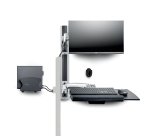 StarTech.com Poste de Travail Mural, Support VESA de Moniteur/Écran 32" Support pour Écran/Moniteur (10kg) - Support d'Écran Entièrement Articulé et Tablette Murale pour PC et pour Clavier