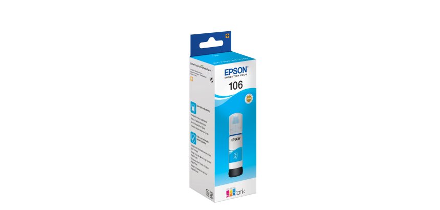 Epson Flacone di inchiostro Ciano 106 EcoTank