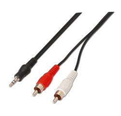 AISENS A128-0147 cable de audio 1,5 m 3,5mm 2 x RCA Negro