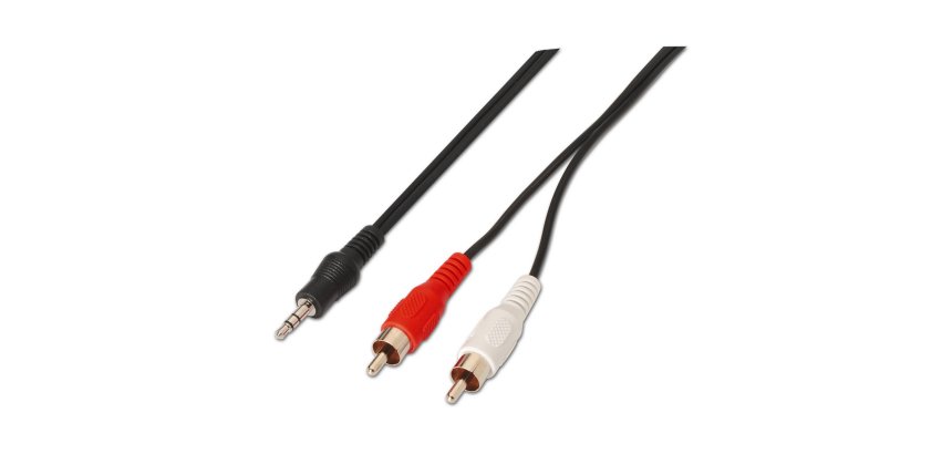 AISENS A128-0147 cable de audio 1,5 m 3,5mm 2 x RCA Negro