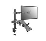 Equip Soporte de escritorio articulado de doble brazo para monitor portátil de 13"-32