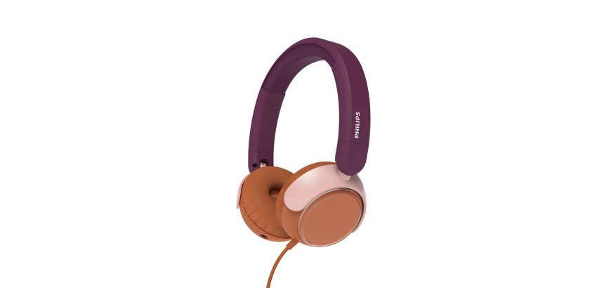 Philips 2000 series TAK2000MP/00 hoofdtelefoon/headset Hoofdtelefoons Bedraad Hoofdband Oproepen/muziek USB Type-C Oranje, Paars, Roze