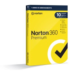 Norton 360 Premium 2024 | Antivirus per 10 dispositivi | Licenza di 1 anno | Secure VPN e Password Manager | PC, Mac, tablet e smartphone