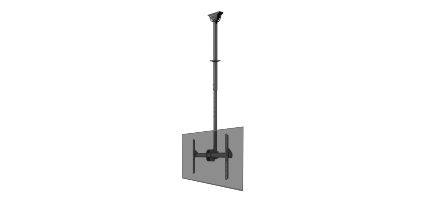 Neomounts CL35-440BL16L Support de plafond pour écran de 37-70" - h106-156 cm