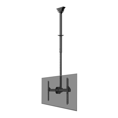 Neomounts CL35-440BL16L Soporte de techo para monitor/TV 37-70" - alt. 106-156 cm