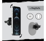 OtterBox Support de ventilation pour voiture pour MagSafe, fixation solide sur le ventilateur de voiture avec MagSafe, conçu pour être facile, solide et sûr à installer, compatible iPhone 14/iPhone 13/iPhone 12 Series, Noir