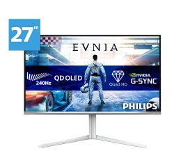 Philips Evnia 6000 27M2N6501L/00 computer monitor 67.3 cm (26.5") 2560 x 1440 pixels Quad HD QD-OLED White