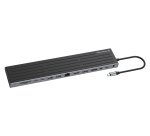 Conceptronic DONN32B replicatore di porte e docking station per laptop Cablato USB 3.2 Gen 1 (3.1 Gen 1) Type-C Grigio, Argento