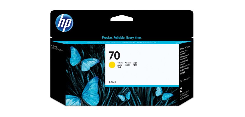 HP Cartucho de tinta DesignJet 70 amarillo de 130 ml