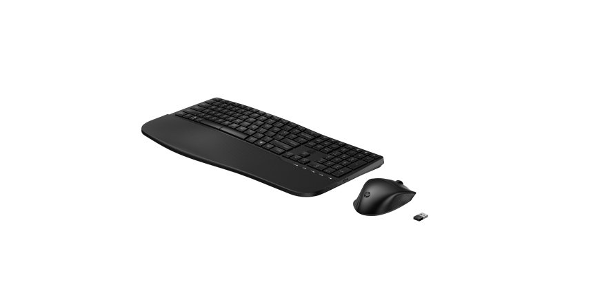 HP STORE 3PL clavier Souris incluse Bureau RF sans fil + Bluetooth Noir