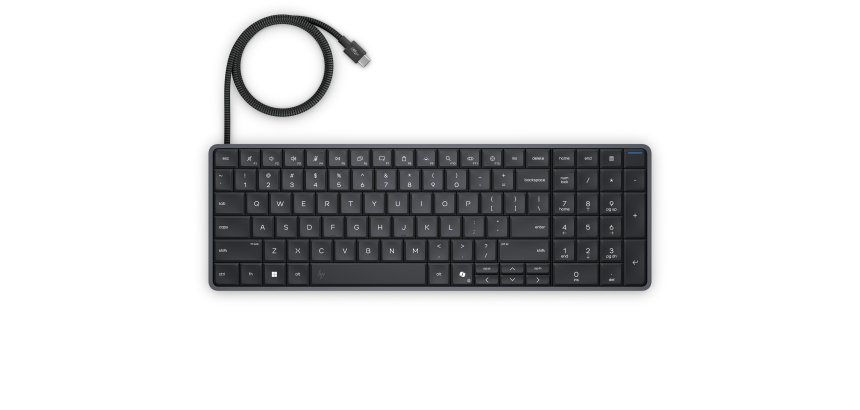 HP EliteBoard G1a Next Gen AI Copilot+ PC AMD Ryzen AI 5 PRO PRO 340 16 GB DDR5-SDRAM 512 GB SSD Windows 11 Pro AI PC Nero