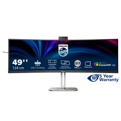 Philips 49B2U6900CH/00 computer monitor 124 cm (48.8") 5120 x 1440 Pixels Dual QHD LCD Zwart