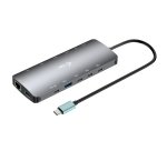 i-tec Metal USB-C Nano 3x Display Dock, 2x HDMI 1x USB-C video with Power Delivery 140W + Universal Charger 140 W