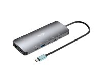 i-tec Metal USB-C Nano 3x Display Dock, 2x HDMI 1x USB-C video + Power Delivery 140W