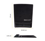 Fellowes Mouse Mat Wrist Support - Health-V Mouse Pad with Antibacterial Protection - Ergonomic Mouse Mat for Computer, Laptop, Home Office Use - Black