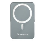 Verbatim Charge 'n' Go Magnetic Wireless Lithium Polymère (LiPo) 10000 mAh Recharge sans fil Gris