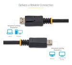 StarTech.com 50cm (1ft) DisplayPort 1.2 Cable - 4K x 2K Ultra HD VESA Certified DisplayPort Cable - Short DP to DP Cable for Monitor - Slim DP Video/Display Cord - Latching DP Connectors