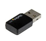 StarTech.com Mini Adaptador de Red USB 2.0 Inalámbrico Wireless-AC de Banda Doble AC600 - Wifi 802.11ac 1T1R