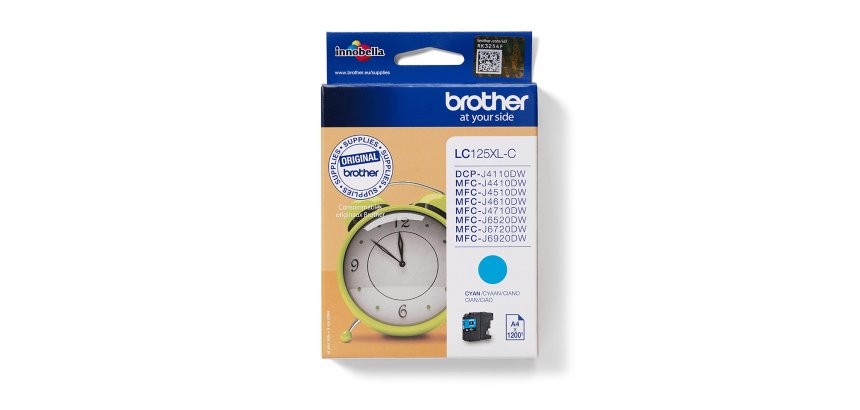 Brother LC-125XLC cartuccia d'inchiostro 1 pz Originale Ciano