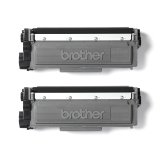 Pack de 2 toner Brother TN2320TWIN pour imprimante laser