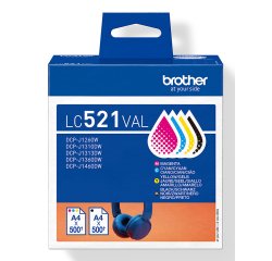Brother LC521VAL Cartouche d'encre originale de - multipack
