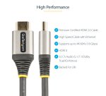 StarTech.com 13ft (4m) Premium Certified HDMI 2.0 Cable - High-Speed Ultra HD 4K 60Hz HDMI Cable with Ethernet - HDR10, ARC - UHD HDMI Video Cord - For UHD Monitors, TVs, Displays - M/M